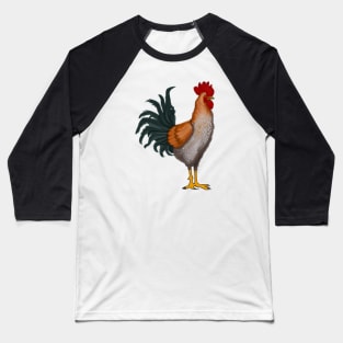 Cute Rooster Drawing Baseball T-Shirt